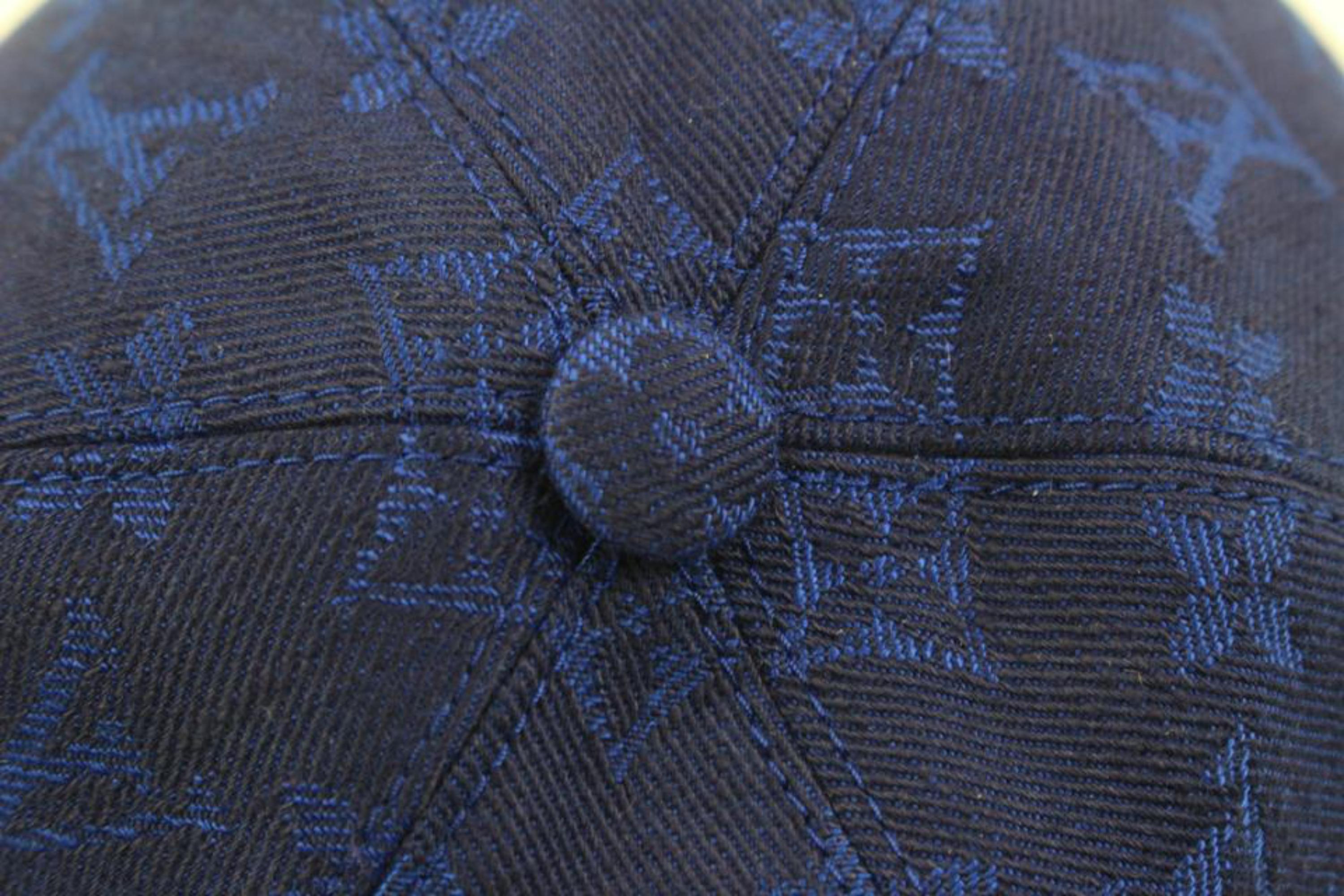 Louis Vuitton Blue Monogram Essential Baseball Cap Ou Pas Hat 68lz418s 4