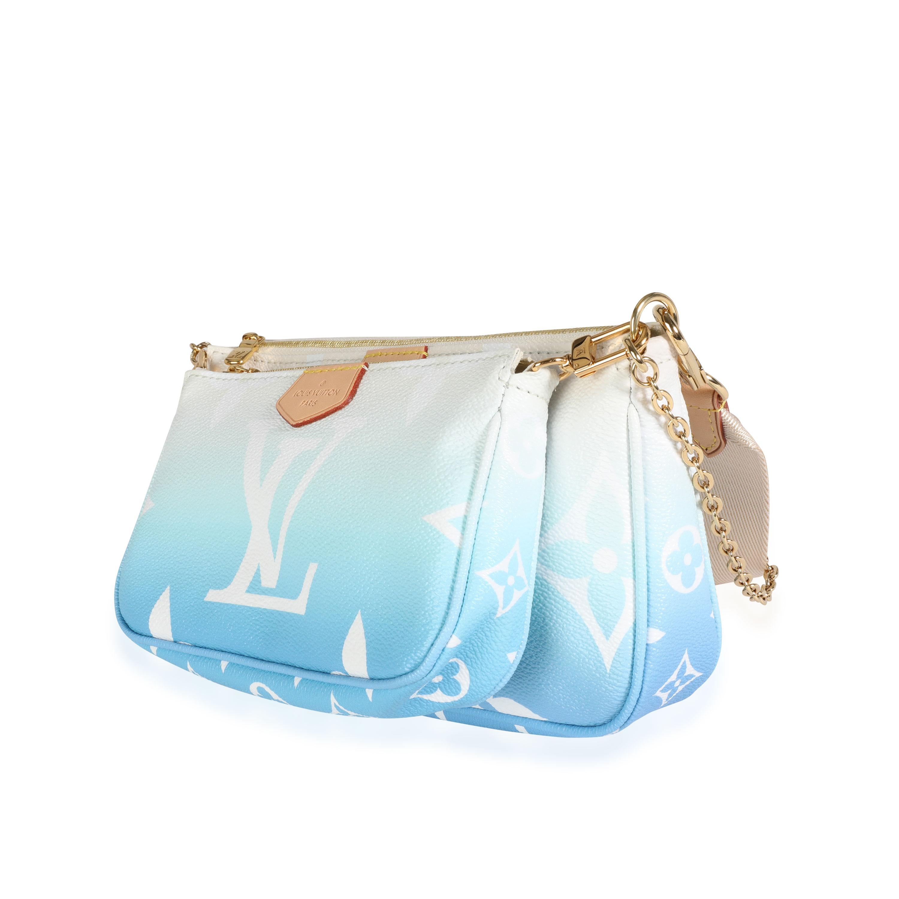 Multi-Pochette-Accessoires von Louis Vuitton mit blauem Monogramm Giant By The Pool im Zustand „Hervorragend“ in New York, NY