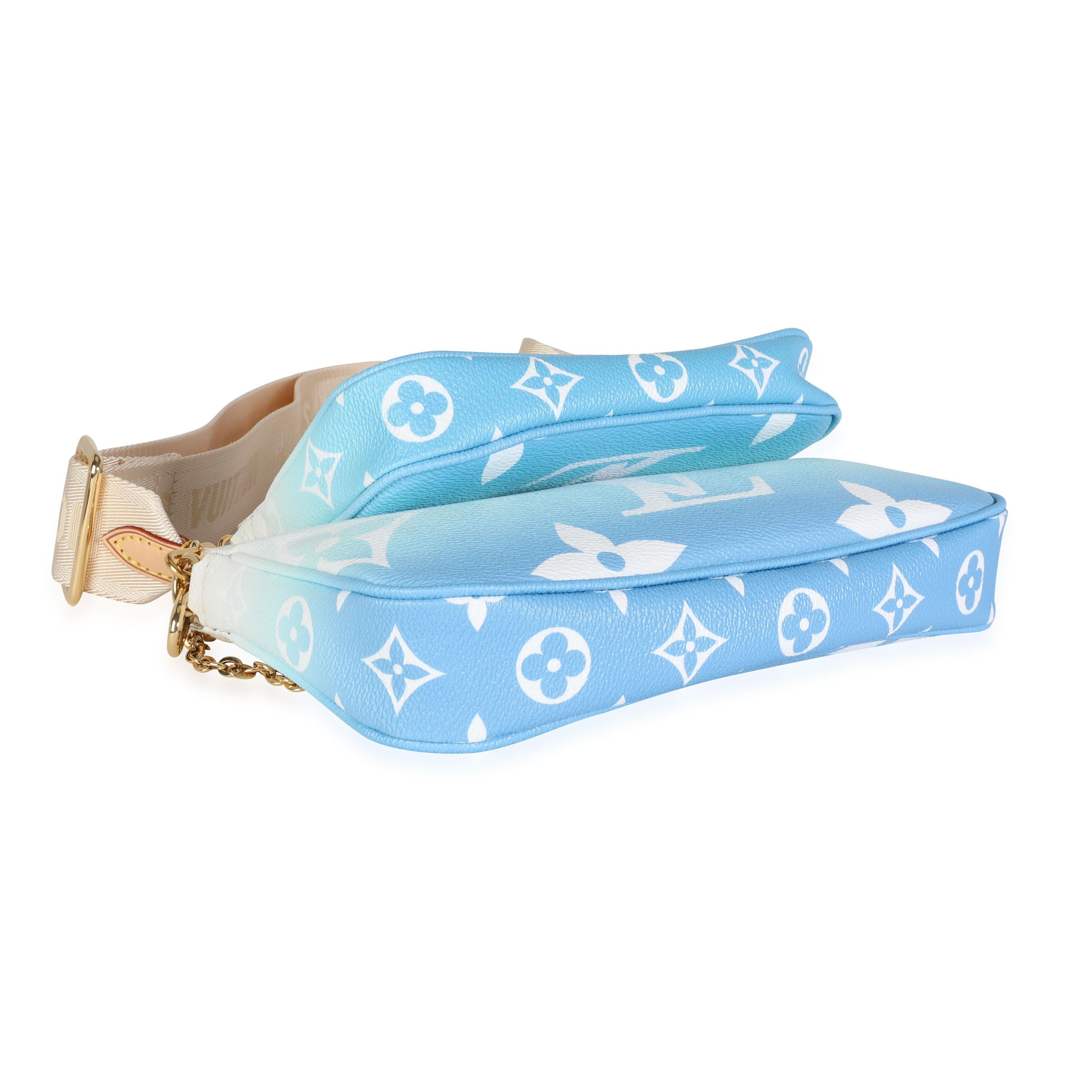 Multi-Pochette-Accessoires von Louis Vuitton mit blauem Monogramm Giant By The Pool für Damen oder Herren