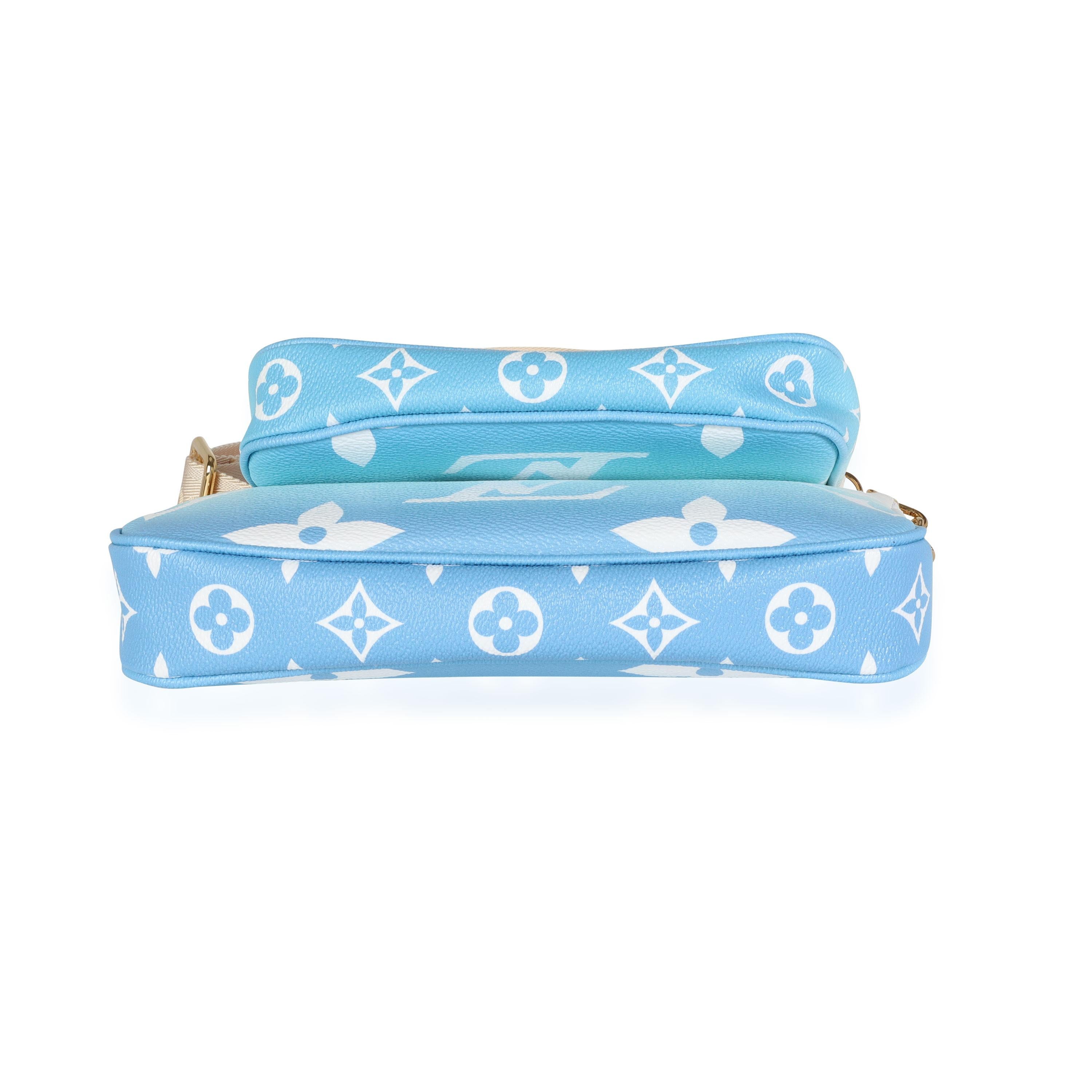 Multi-Pochette-Accessoires von Louis Vuitton mit blauem Monogramm Giant By The Pool 3