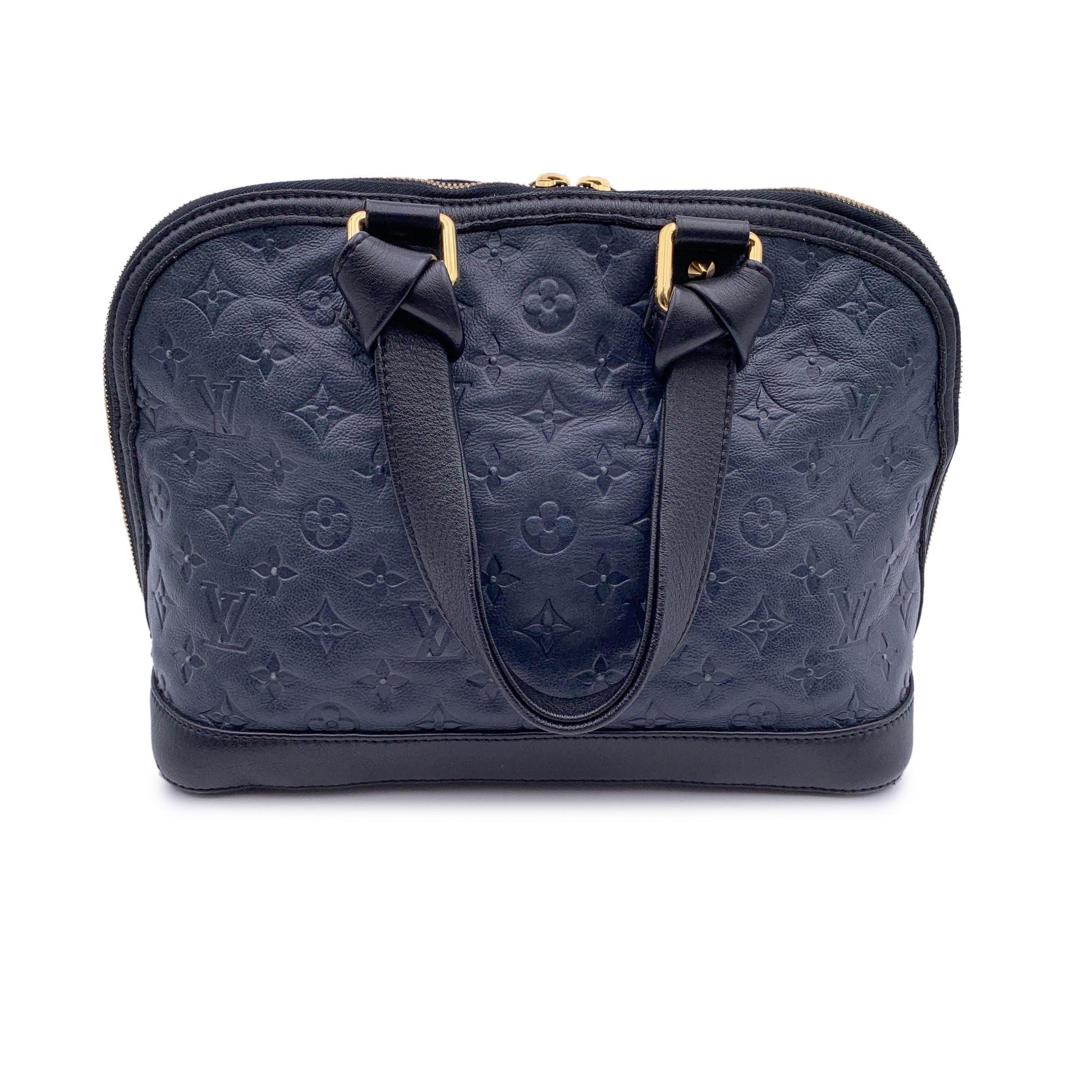 Women's Louis Vuitton Blue Monogram Leather Neo Alma Double Jeu Bag For Sale