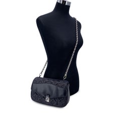 Louis Vuitton Blue Monogram Mama Broiderie Leather Shoulder Bag