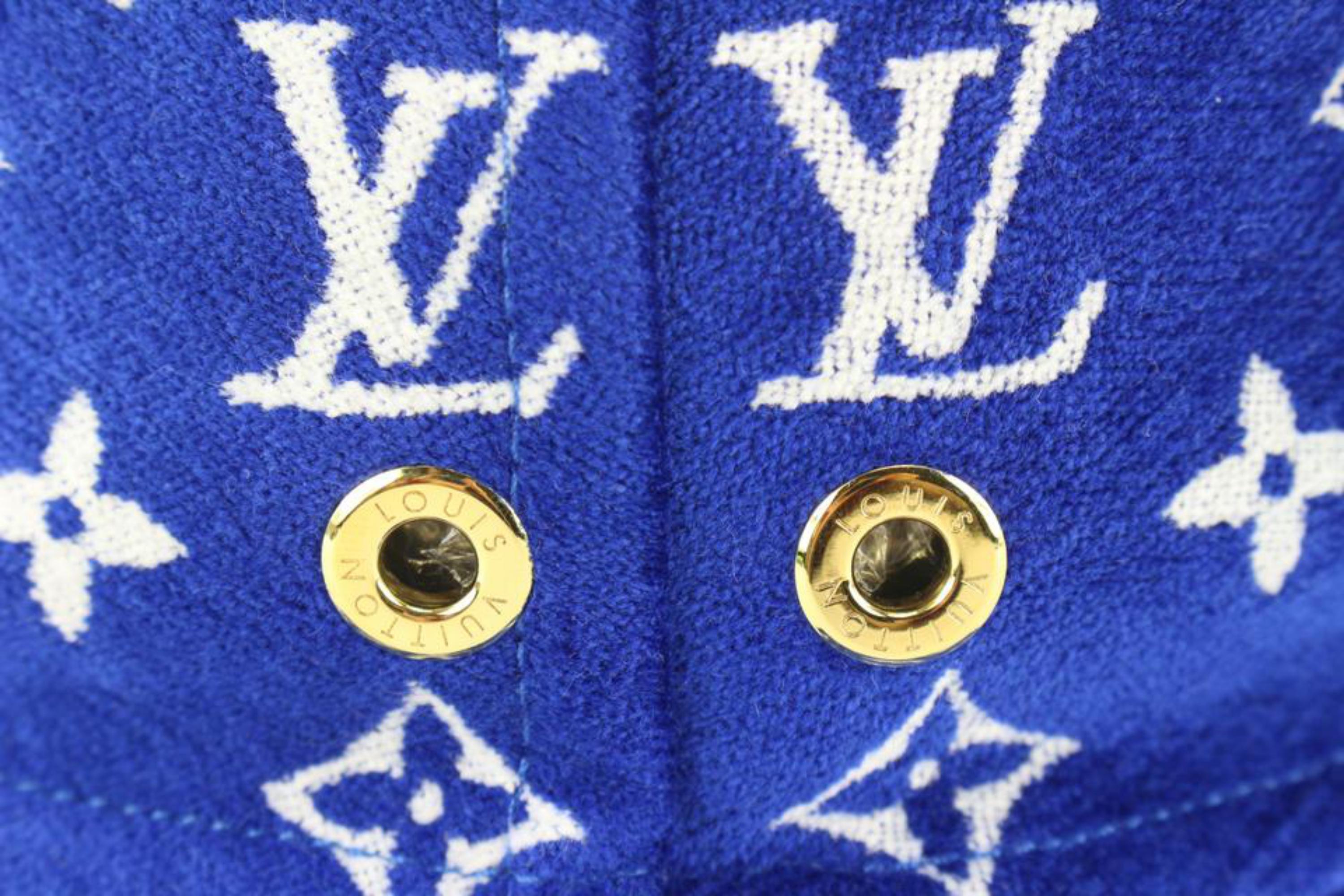 Louis Vuitton Blue Monogram Match Bucket Hat 67LK523S 3