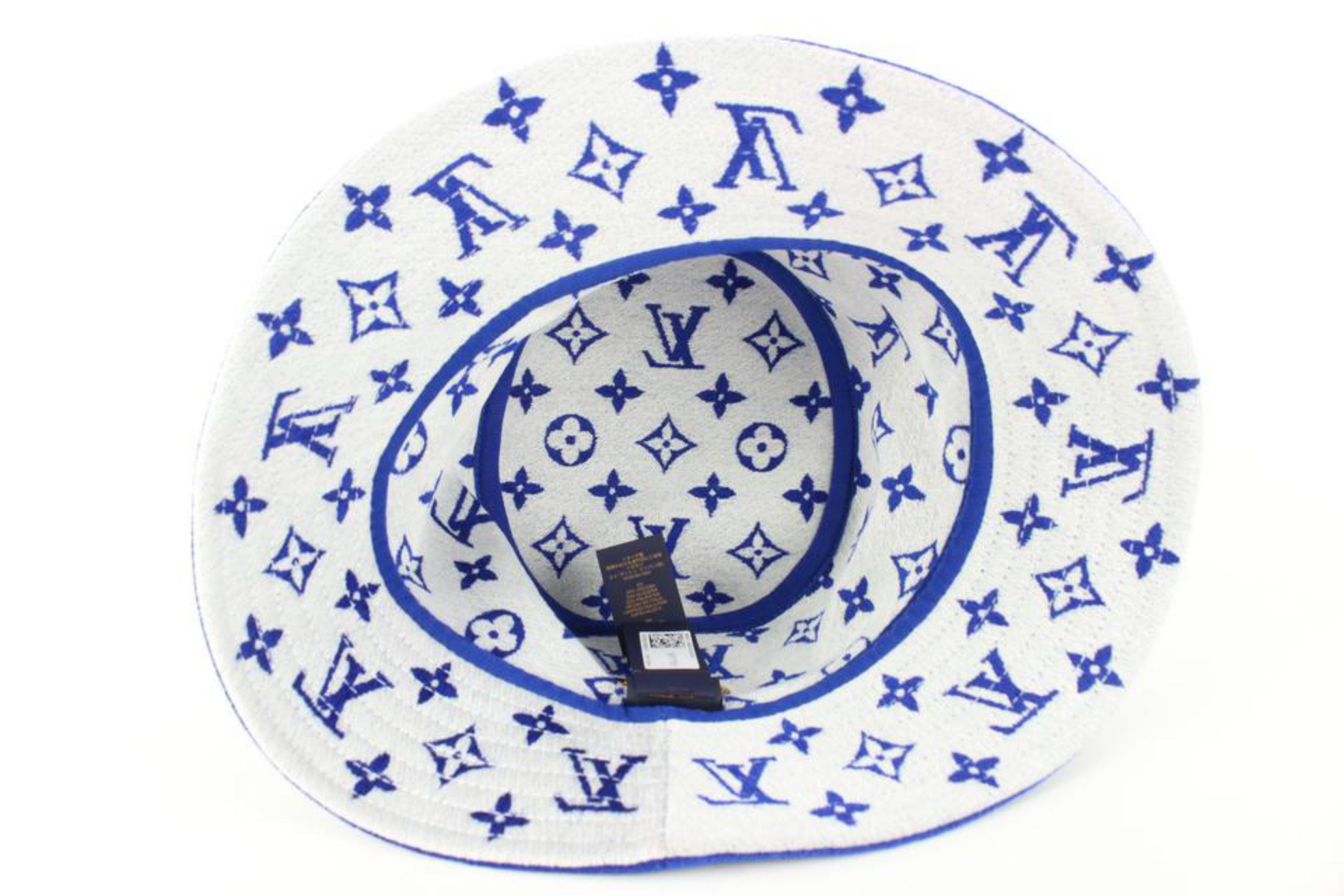 Louis Vuitton Blue Monogram Match Bucket Hat 67LK523S 4