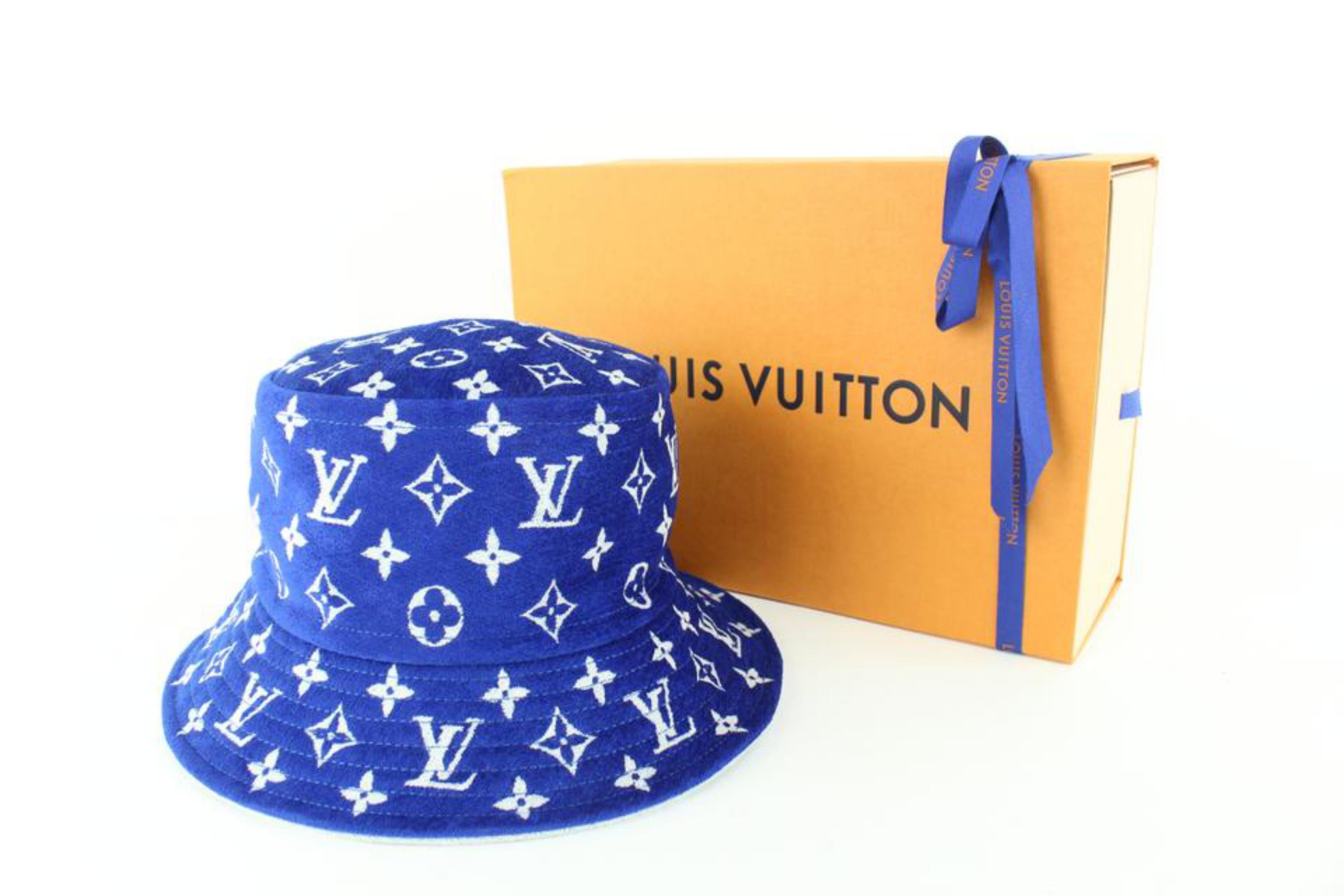 Louis Vuitton Blue Monogram Match Bucket Hat 67LK523S 5