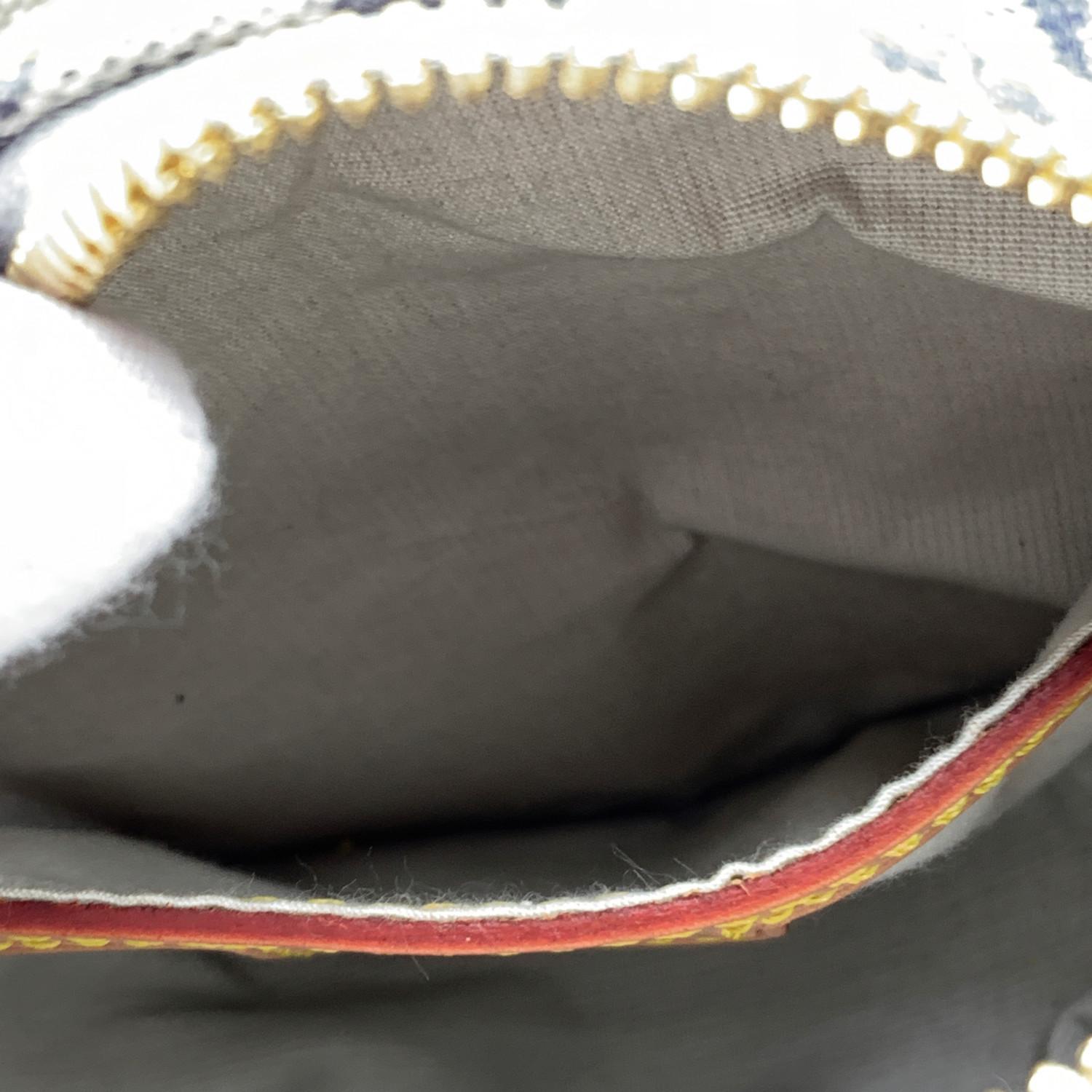 Louis Vuitton Blaue Monogrammierte Mini Lin Canvas Jeanne PM Umhängetasche 3