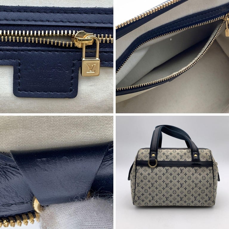 Louis Vuitton Mini Monogram Blue Josephine PM Satchel Bag