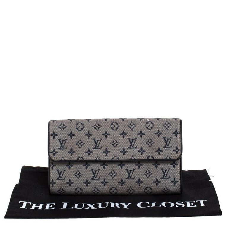 Louis Vuitton Black Monogram Mini Lin Porte-Tresor International