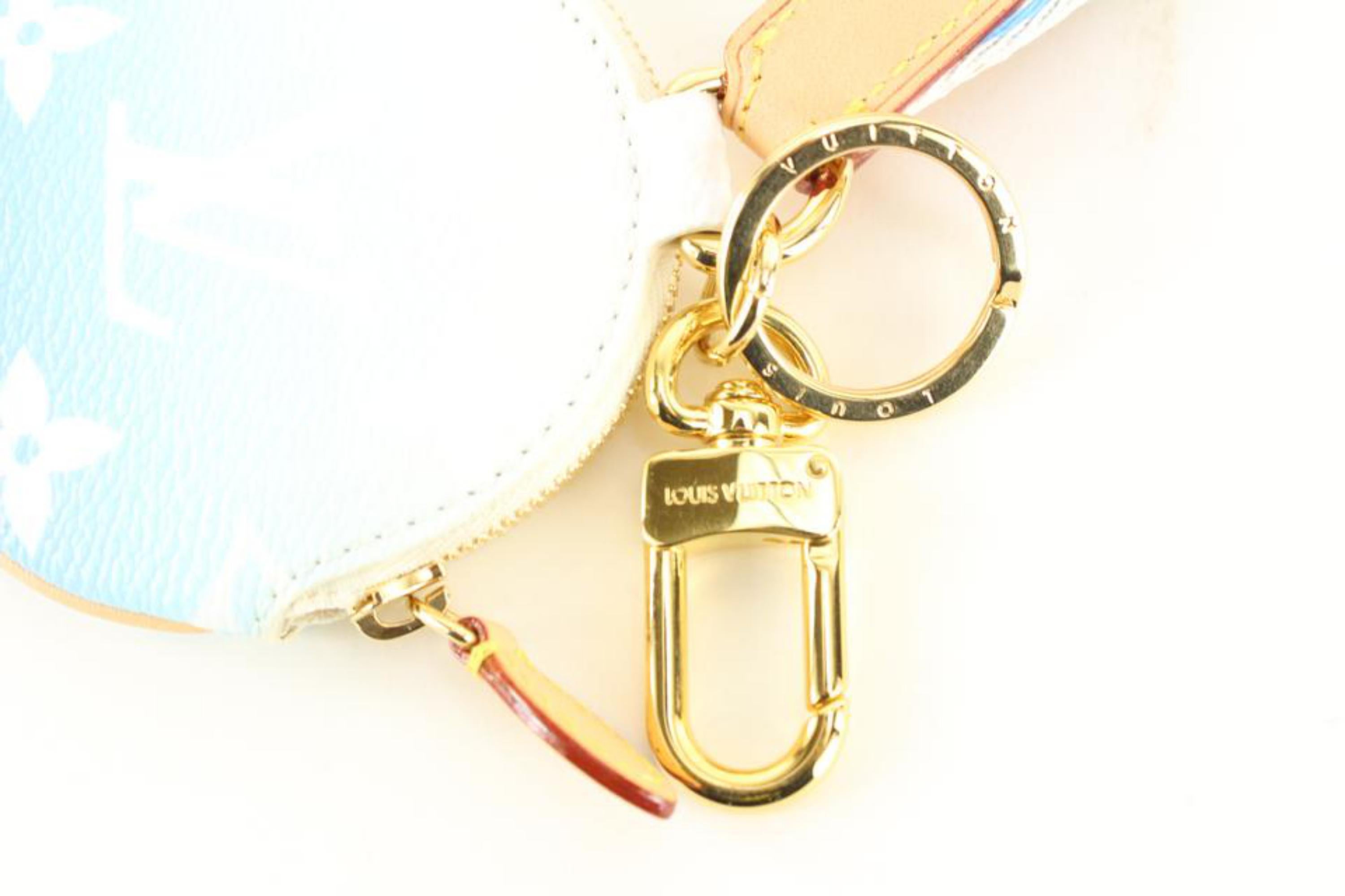 RARE Louis Vuitton Pink Lanyard key holder pochette
