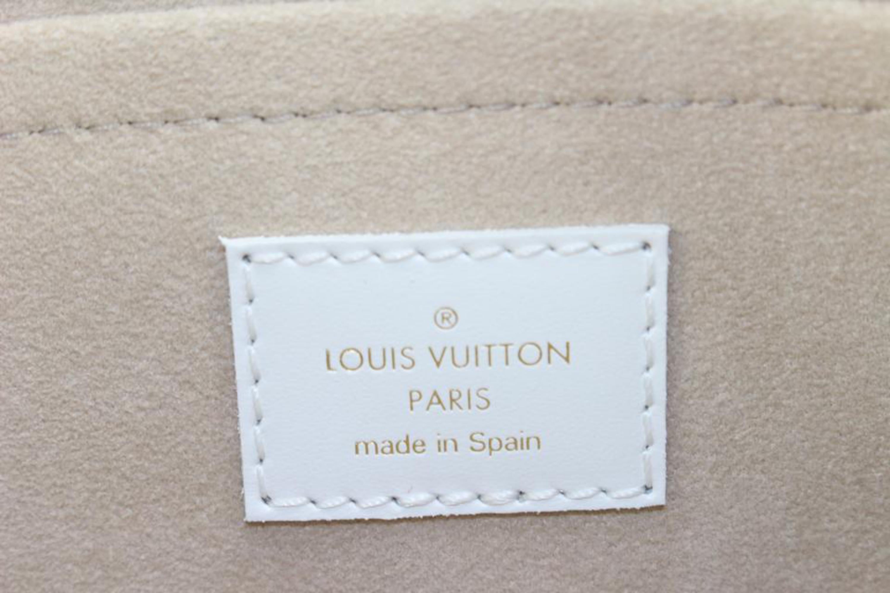 Louis Vuitton Blue Monogram Velvet Match Neverfull Pochette MM or GM 22lv517s For Sale 8