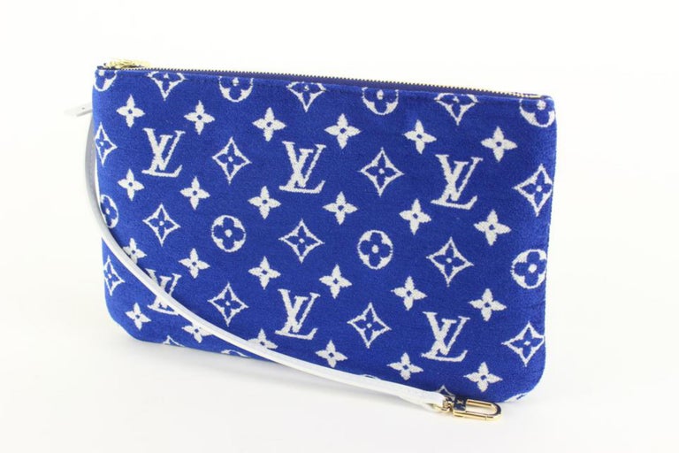 Louis Vuitton Pochette Voyage MM Monogram Bandana Bleached Blue in Cowhide  Leather with Silver-tone - US
