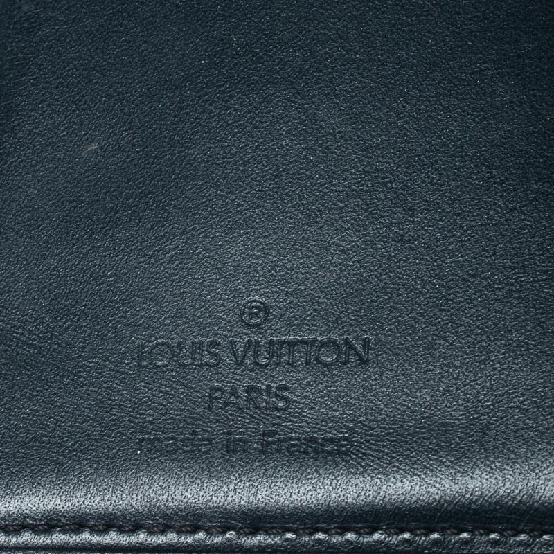 Louis Vuitton Blue Monogram Vernis Leather French Purse 4