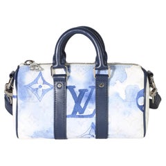 Louis Vuitton Blue Monogram Watercolor Keepall XS
