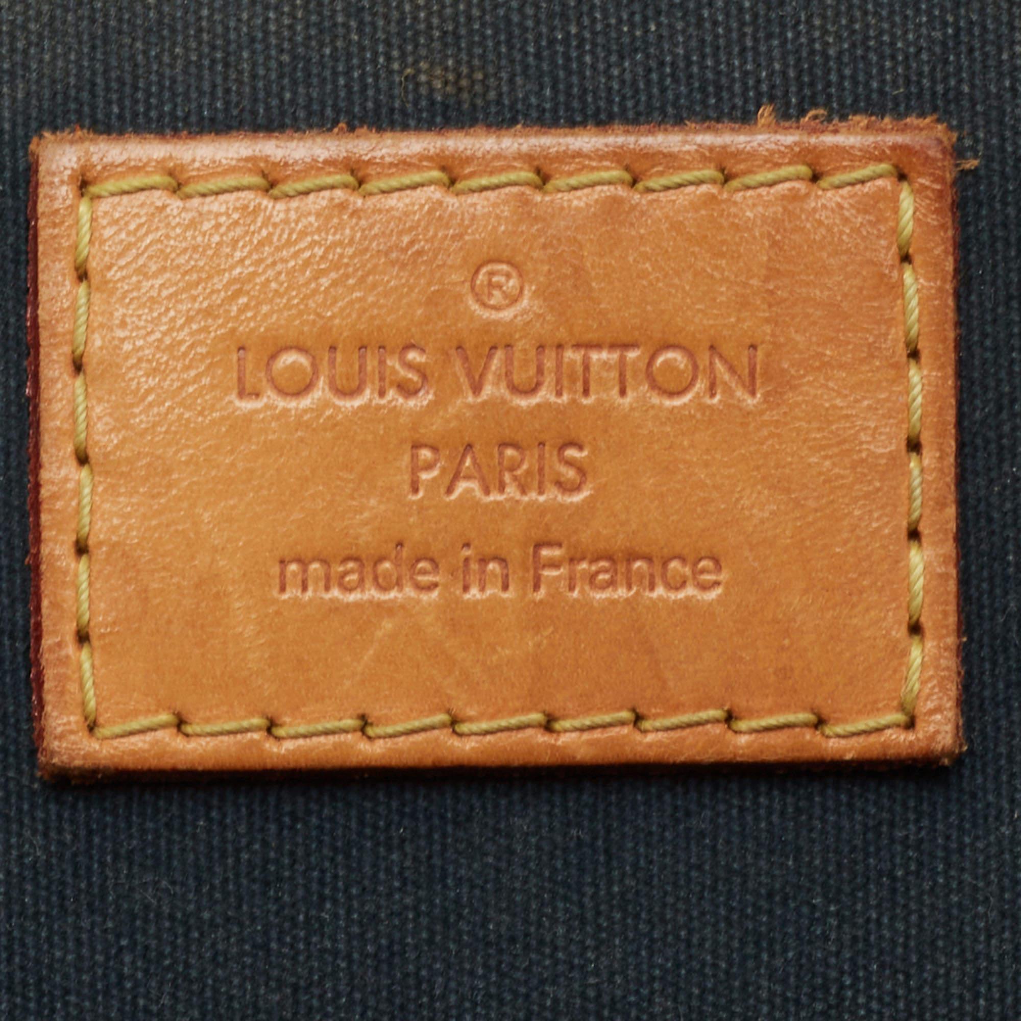 Louis Vuitton Blue Nuit Monogram Vernis Alma GM Bag 7