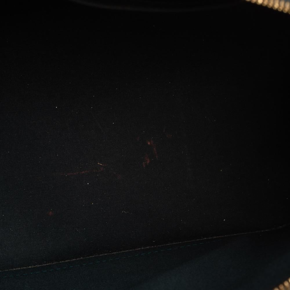 Louis Vuitton Blue Nuit Monogram Vernis Alma GM Bag 6