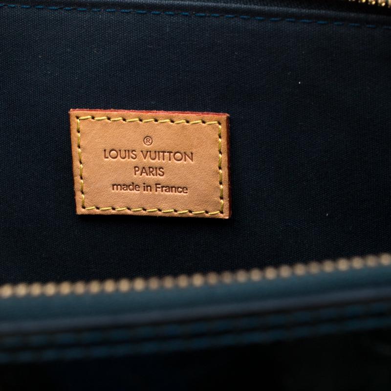 Louis Vuitton Blue Nuit Monogram Vernis Alma GM Bag 1