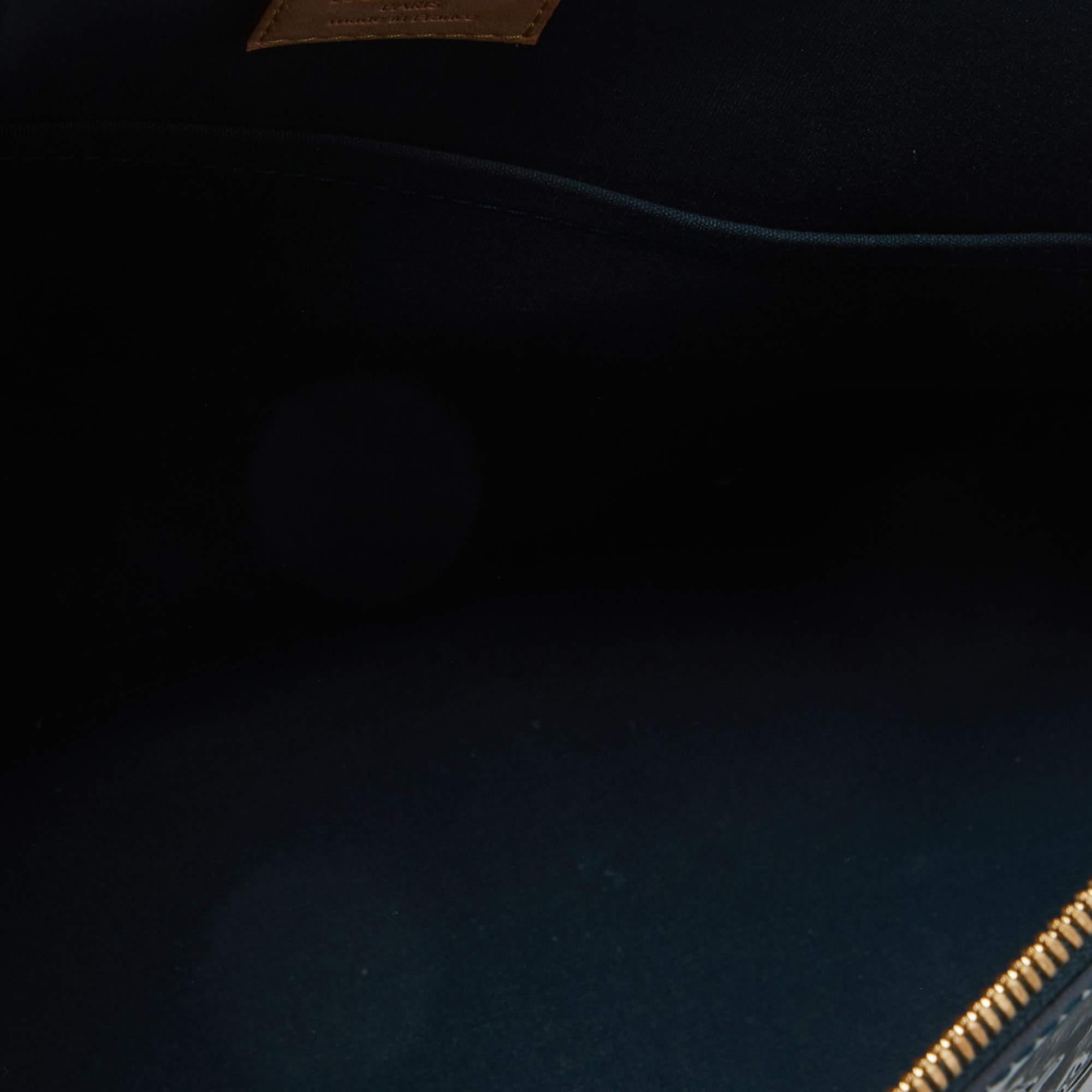 Louis Vuitton Blue Nuit Monogram Vernis Alma GM Bag 2