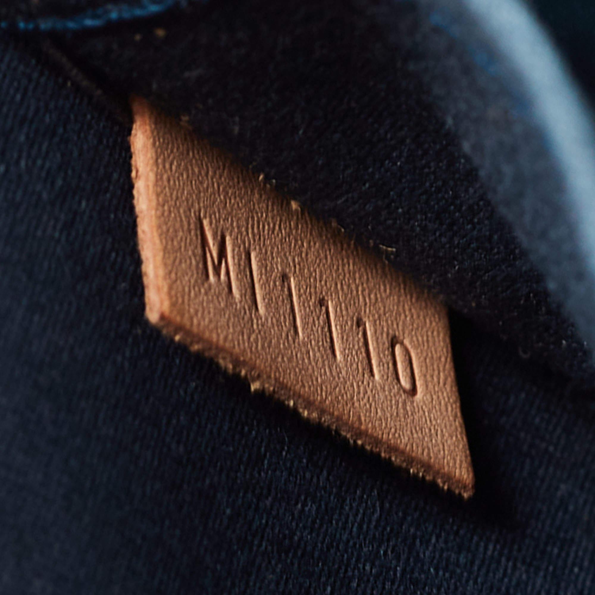 Blaue Nuit Monogrammierte Vernis Alma GM Tasche von Louis Vuitton im Angebot 2