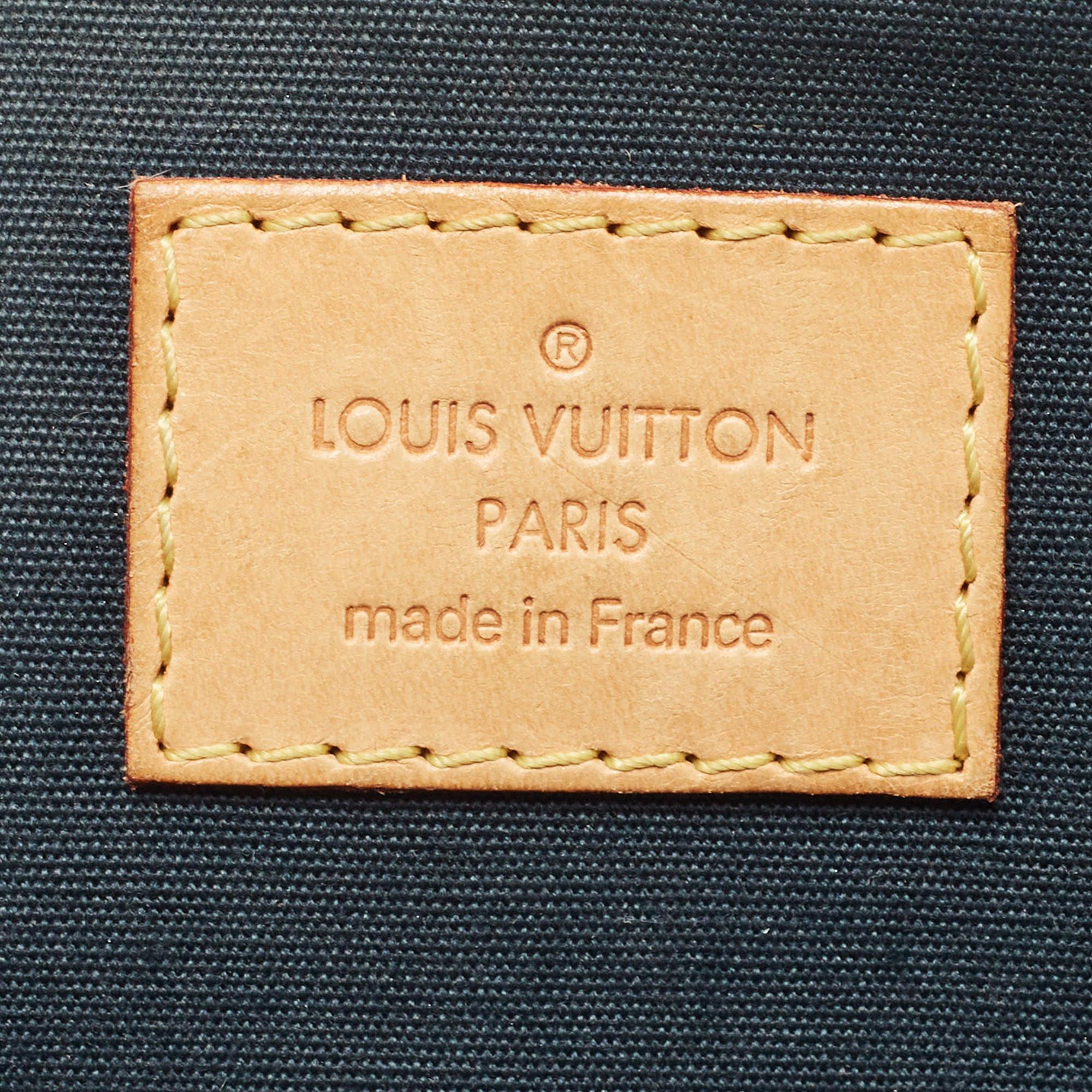 Louis Vuitton Blue Nuit Monogram Vernis Bellevue PM Bag 9