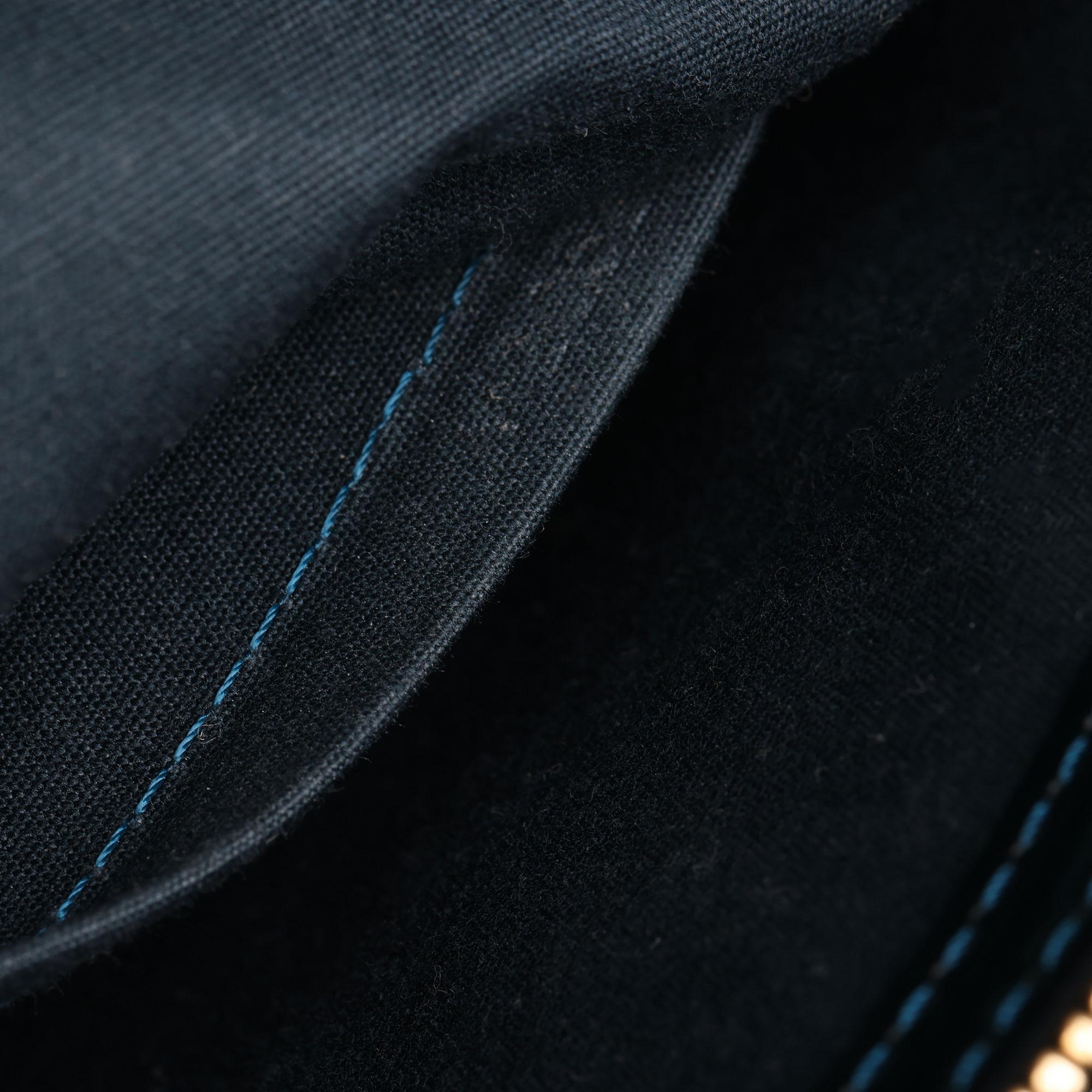 Louis Vuitton Blue Nuit Monogram Vernis Leather Melrose Avenue 5