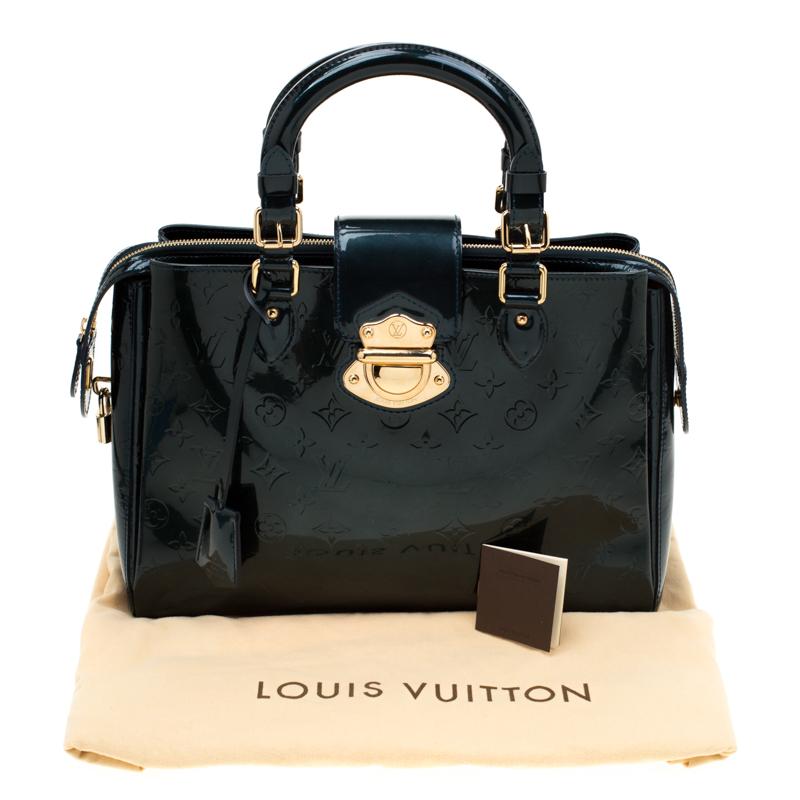 Louis Vuitton Blue Nuit Monogram Vernis Melrose Avenue Bag 7