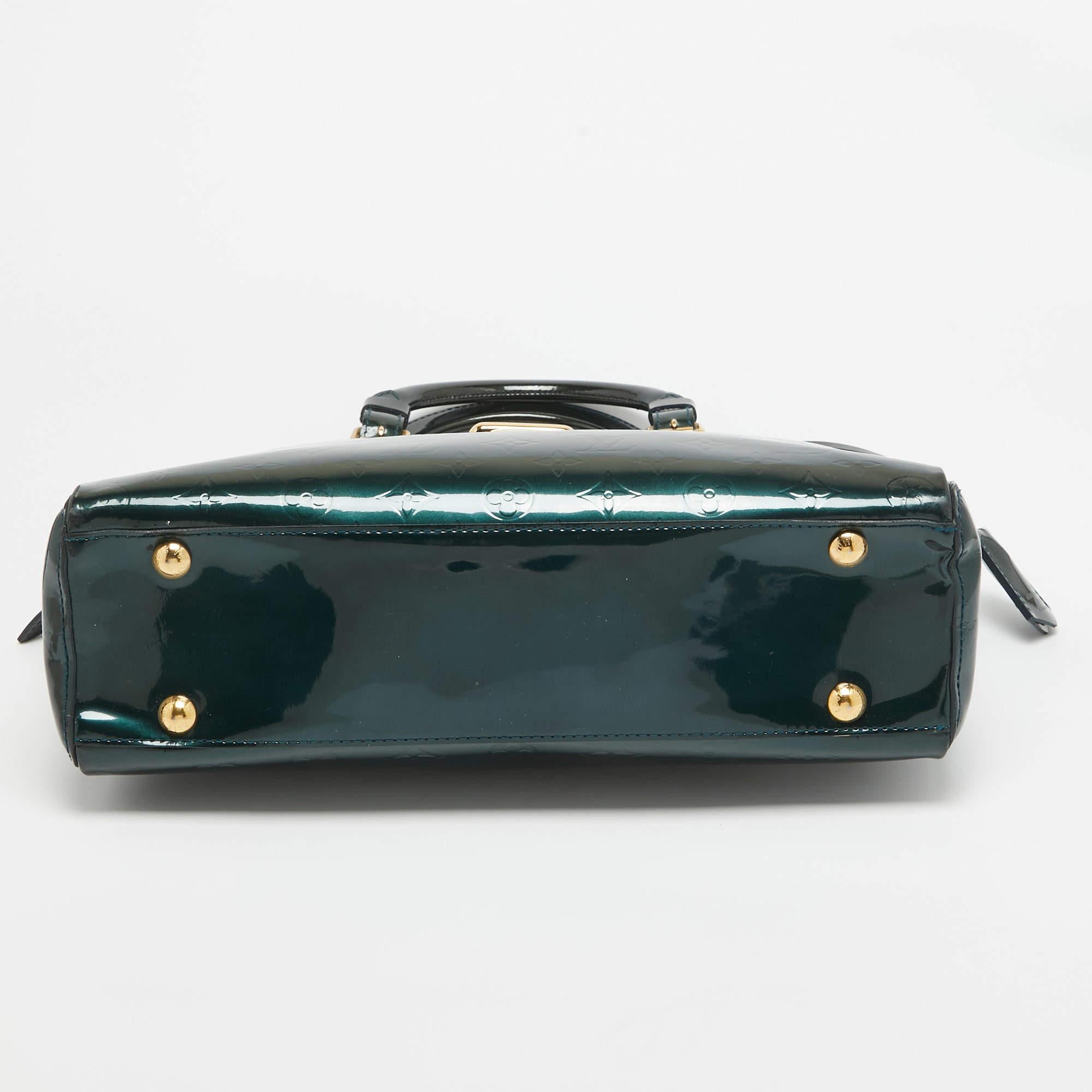 Louis Vuitton Blue Nuit Monogram Vernis Melrose Avenue Bag For Sale 1