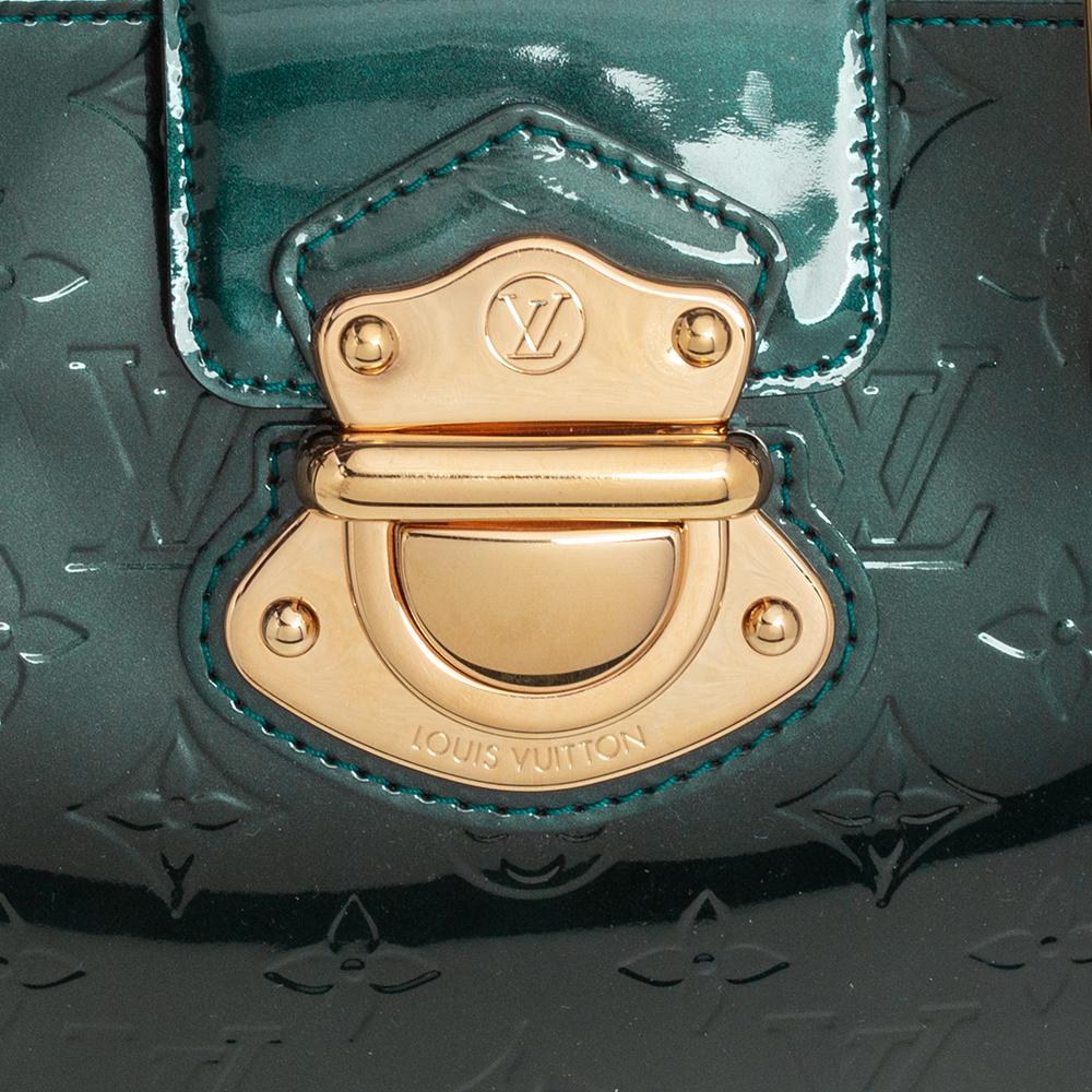 Louis Vuitton Blue Nuit Monogram Vernis Patent Leather Melrose Avenue Bag 5