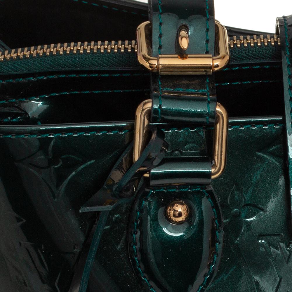 Louis Vuitton Blue Nuit Monogram Vernis Patent Leather Melrose Avenue Bag 6