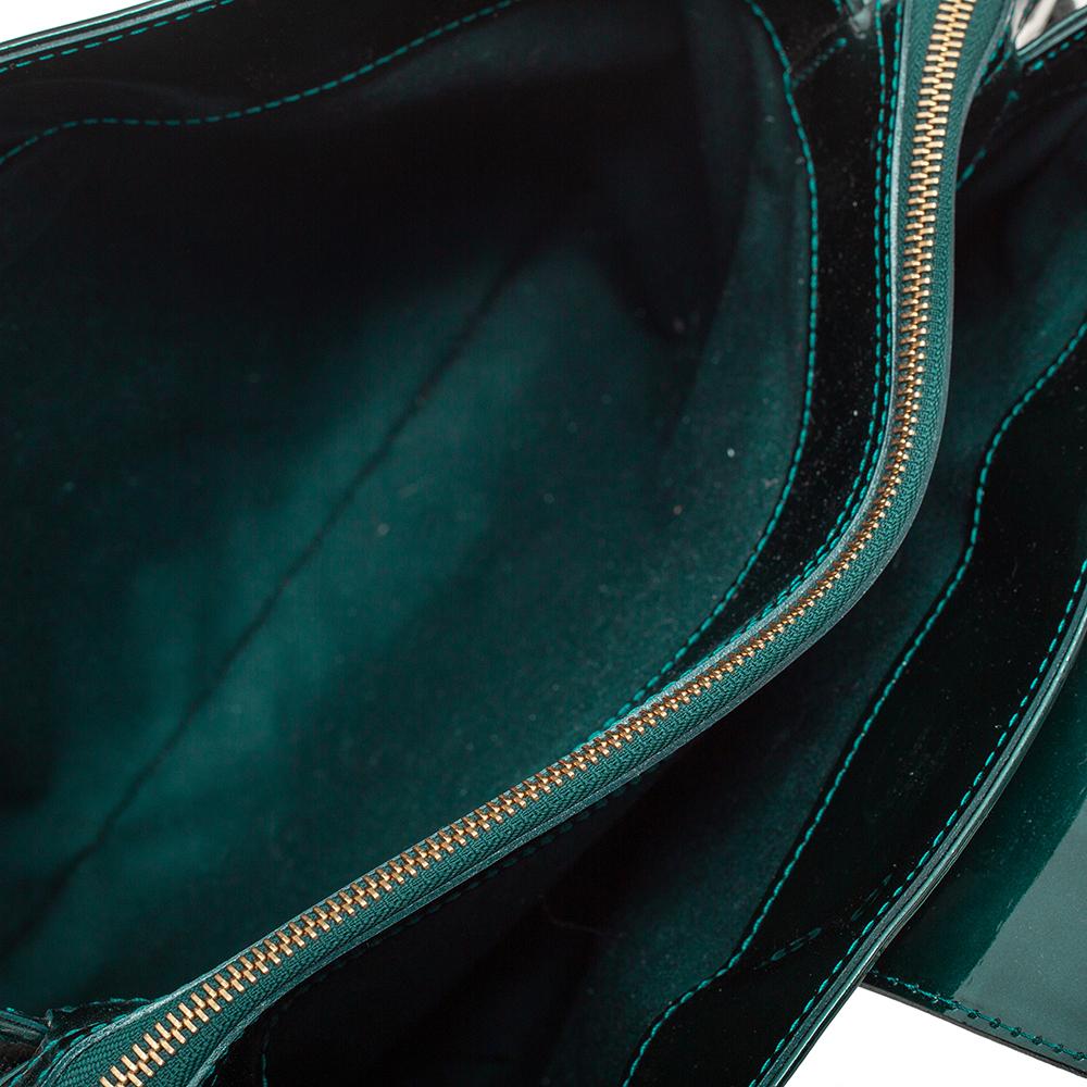 Louis Vuitton Blue Nuit Monogram Vernis Patent Leather Melrose Avenue Bag 7