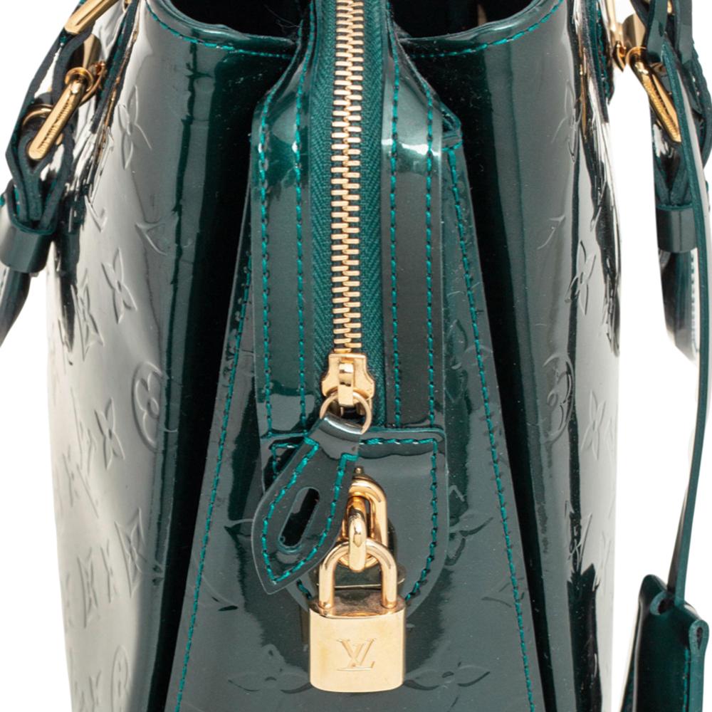 Louis Vuitton Blue Nuit Monogram Vernis Patent Leather Melrose Avenue Bag 9