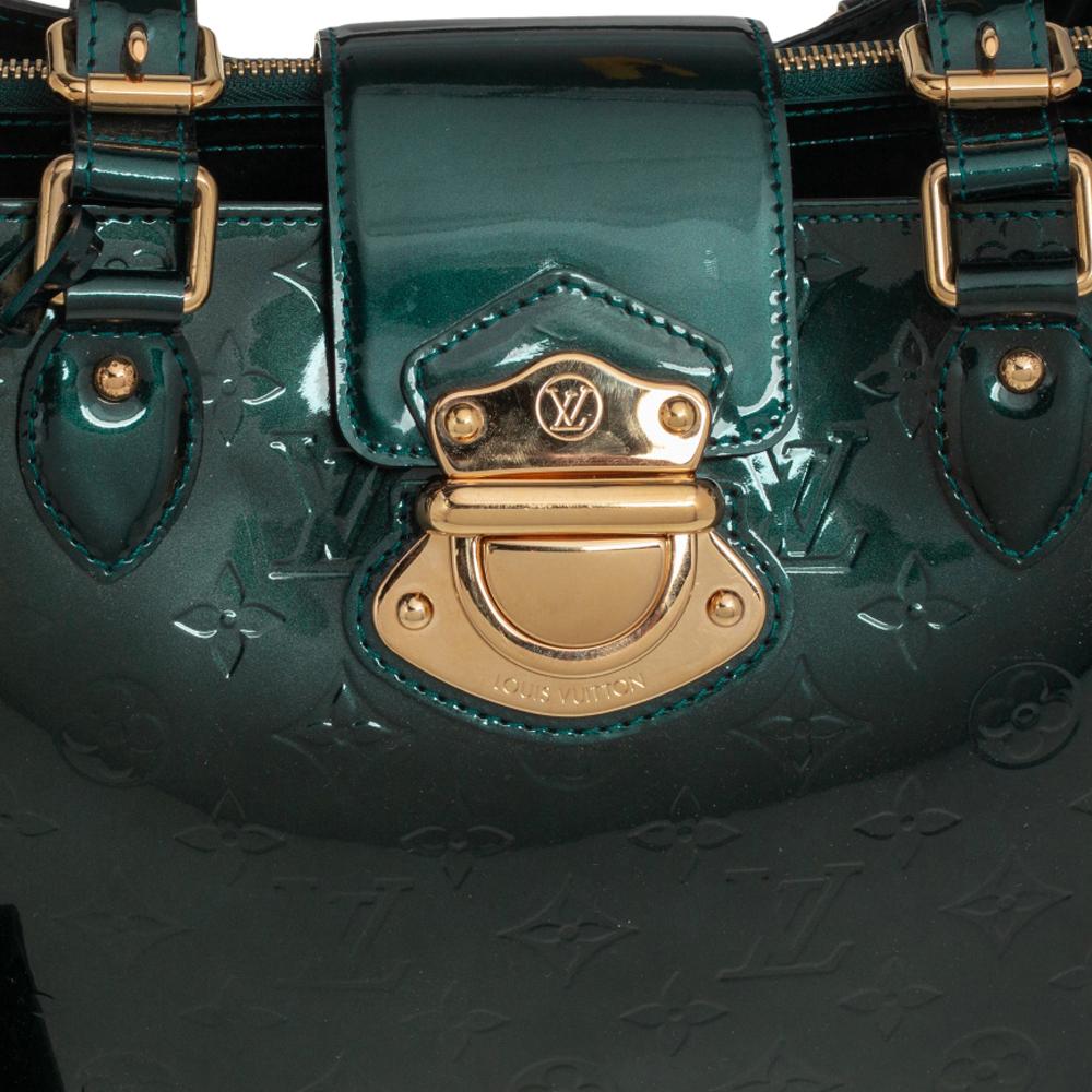 Louis Vuitton Blue Nuit Monogram Vernis Patent Leather Melrose Avenue Bag 4