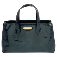Louis Vuitton Blue Nuit Monogram Vernis Wilshire PM Bag