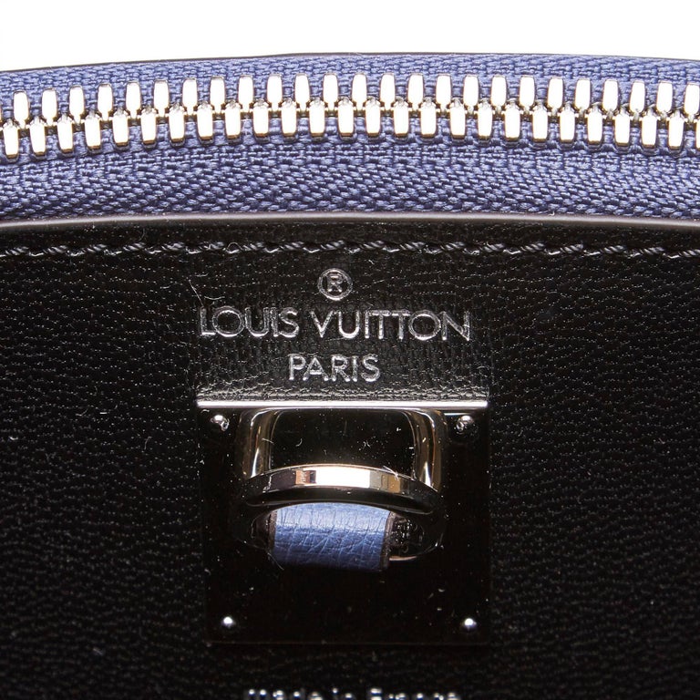 Louis Vuitton Blue Ostrich Leather City Steamer PM Handbag For Sale at 1stdibs