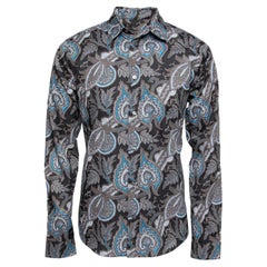 Louis Vuitton Blue Paisley Print Cotton Full Sleeves Button Front Shirt L