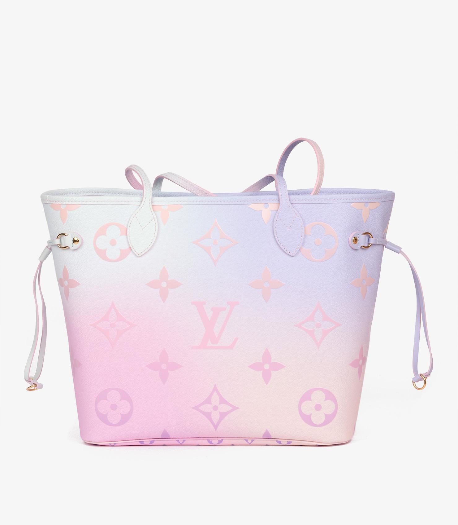 Women's Louis Vuitton Blue & Pink Ombre Monogram Canvas Spring In The City Neverfull MM