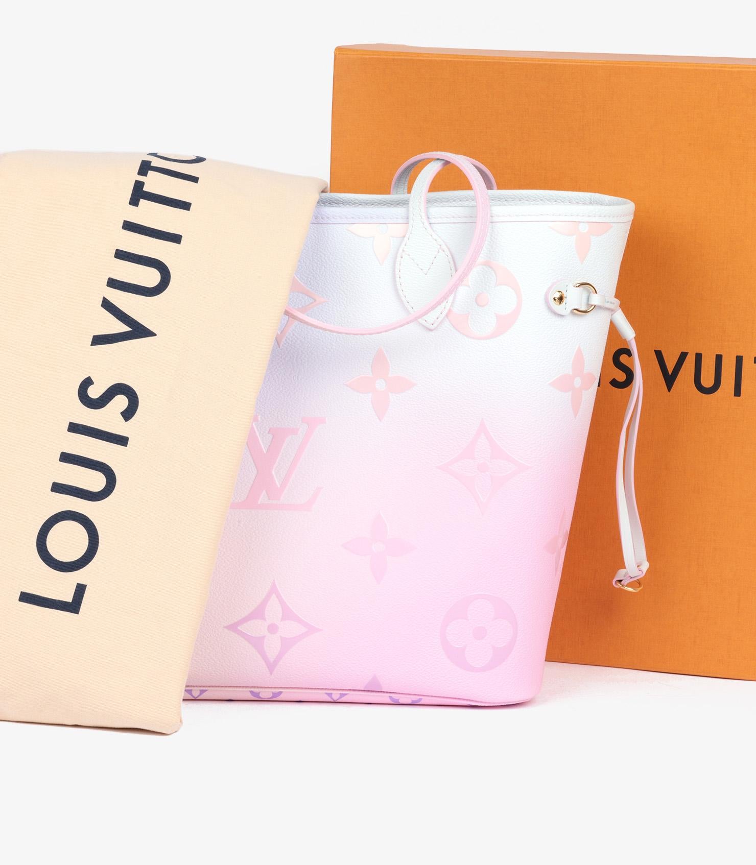 Louis Vuitton Blue & Pink Ombre Monogram Canvas Spring In The City Neverfull MM 4