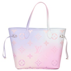 Louis Vuitton Blue & Pink Ombre Monogram Canvas Spring In The City Neverfull MM