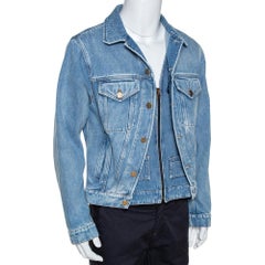 Louis Vuitton Blue Plain Rainbow XIX Denim Jacket M