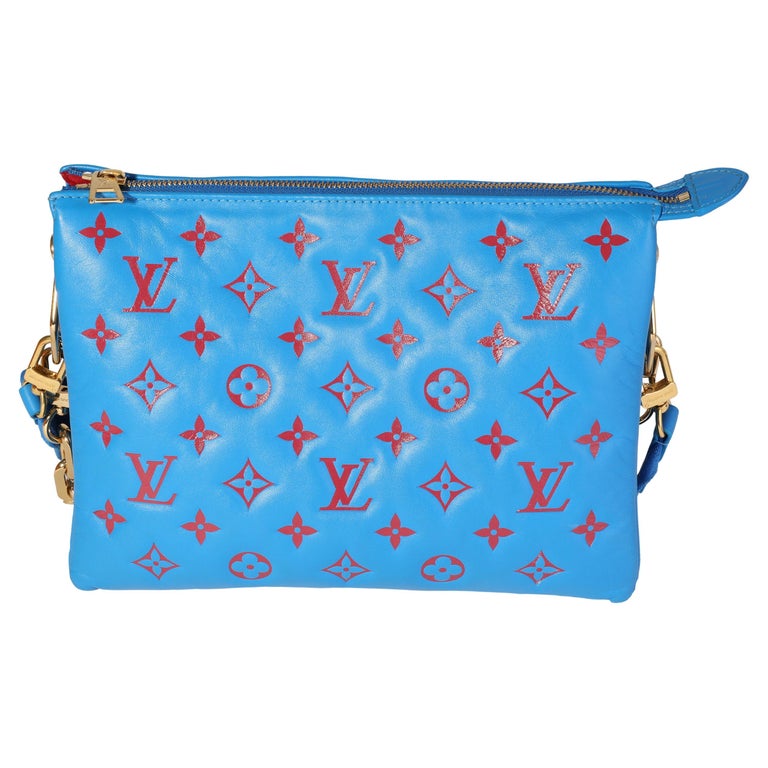 blue and red louis vuittons handbags
