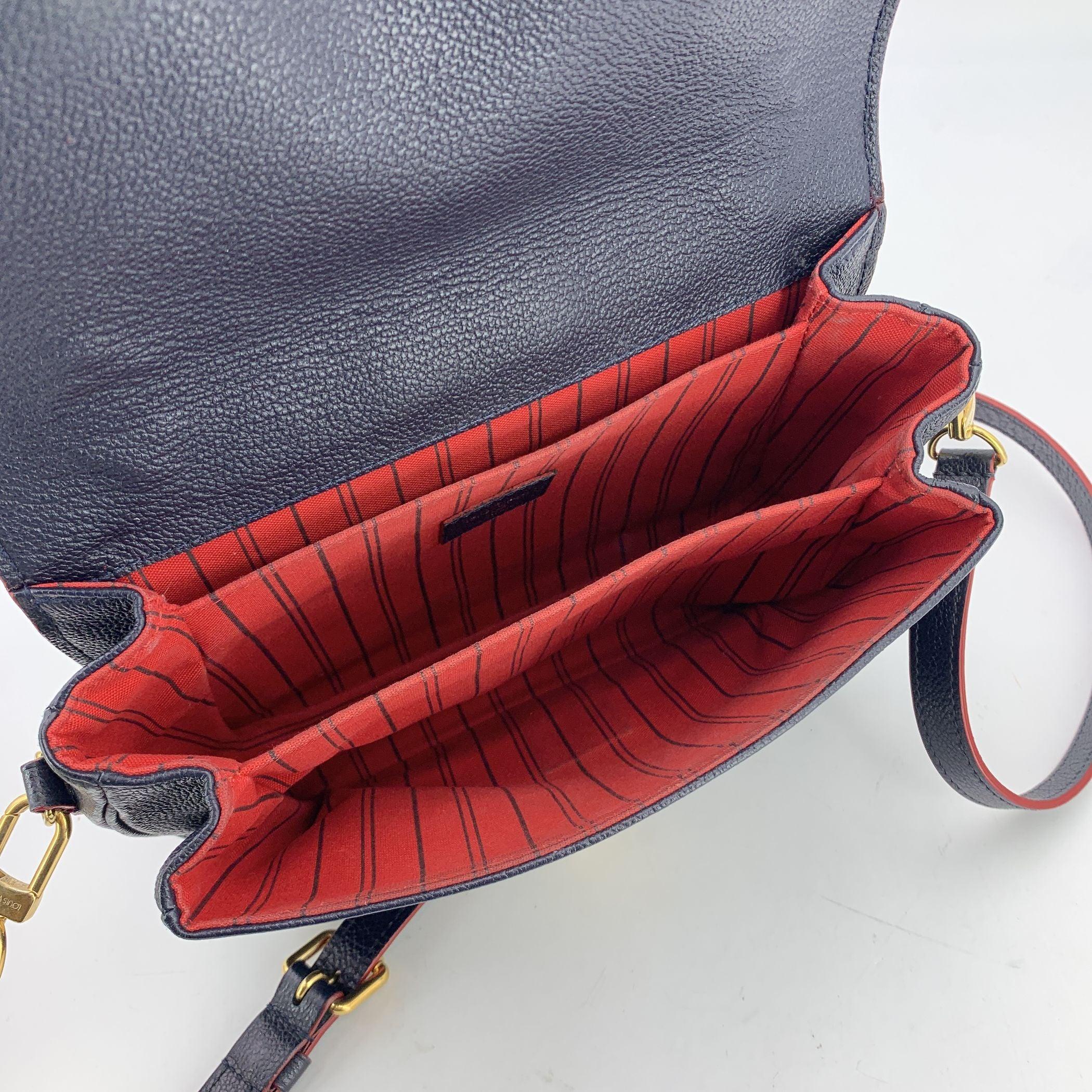 Donna Louis Vuitton Borsa a tracolla Monogram Empreinte Metis blu e rossa in vendita