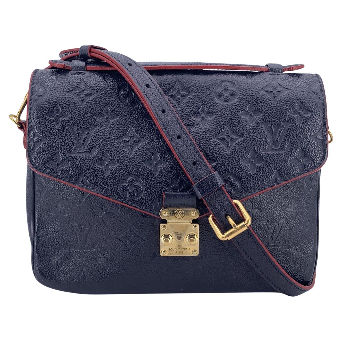 Louis Vuitton Empreinte Pochette Metis Umhängetasche mit blau-rotem Monogramm
