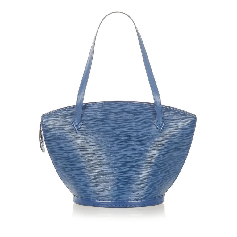 Louis Vuitton Blue Saint Jacques Shoulder Bag In Excellent Condition For Sale In PARIS, FR