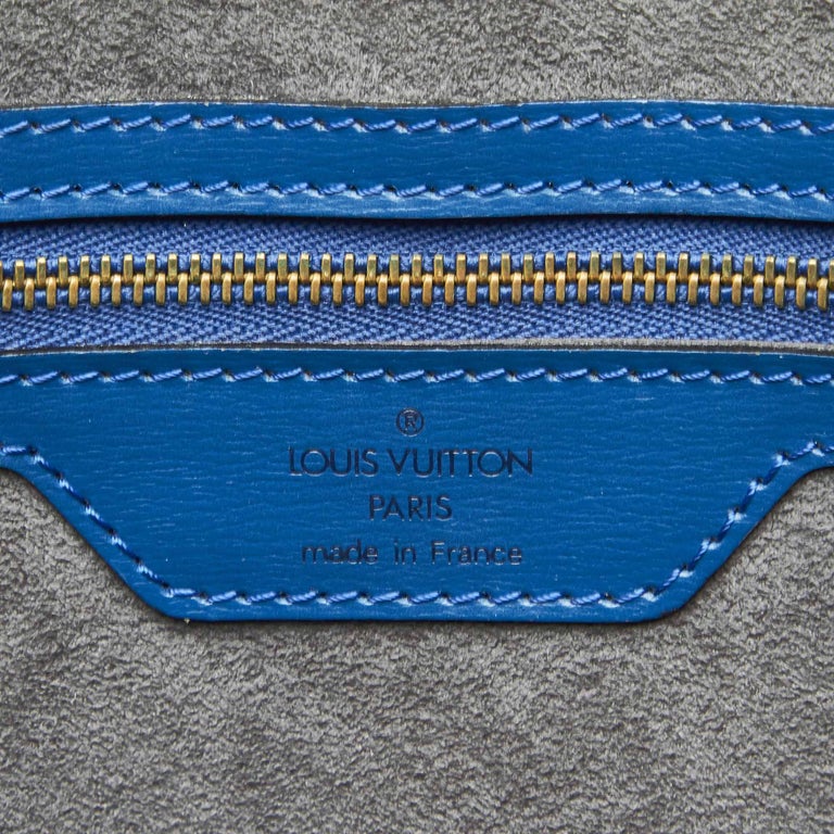 Louis Vuitton Blue Saint Jacques Shoulder Bag For Sale 2