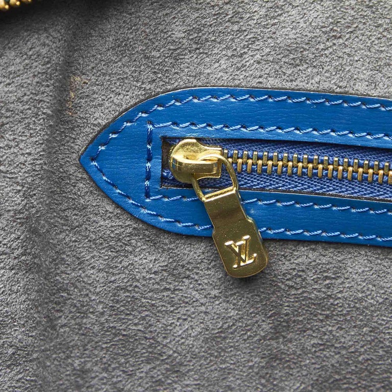 Louis Vuitton Blue Saint Jacques Shoulder Bag For Sale 4