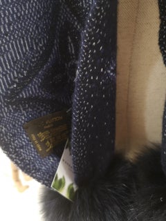 Louis Vuitton blue scarf