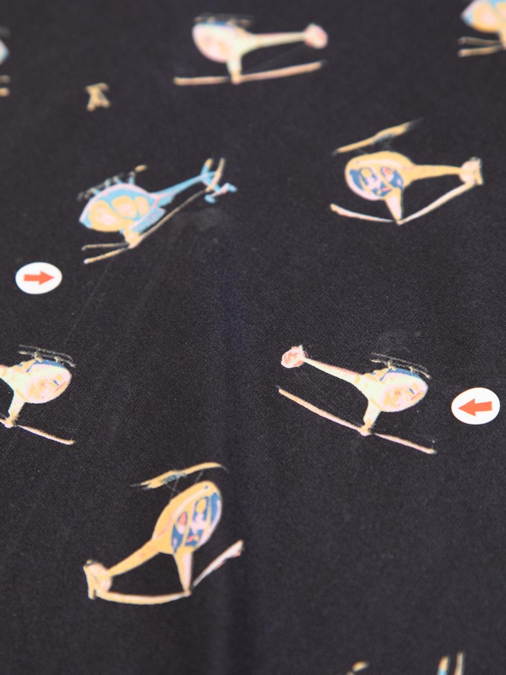 Louis Vuitton Blue Silk Helicopter Scarf 3