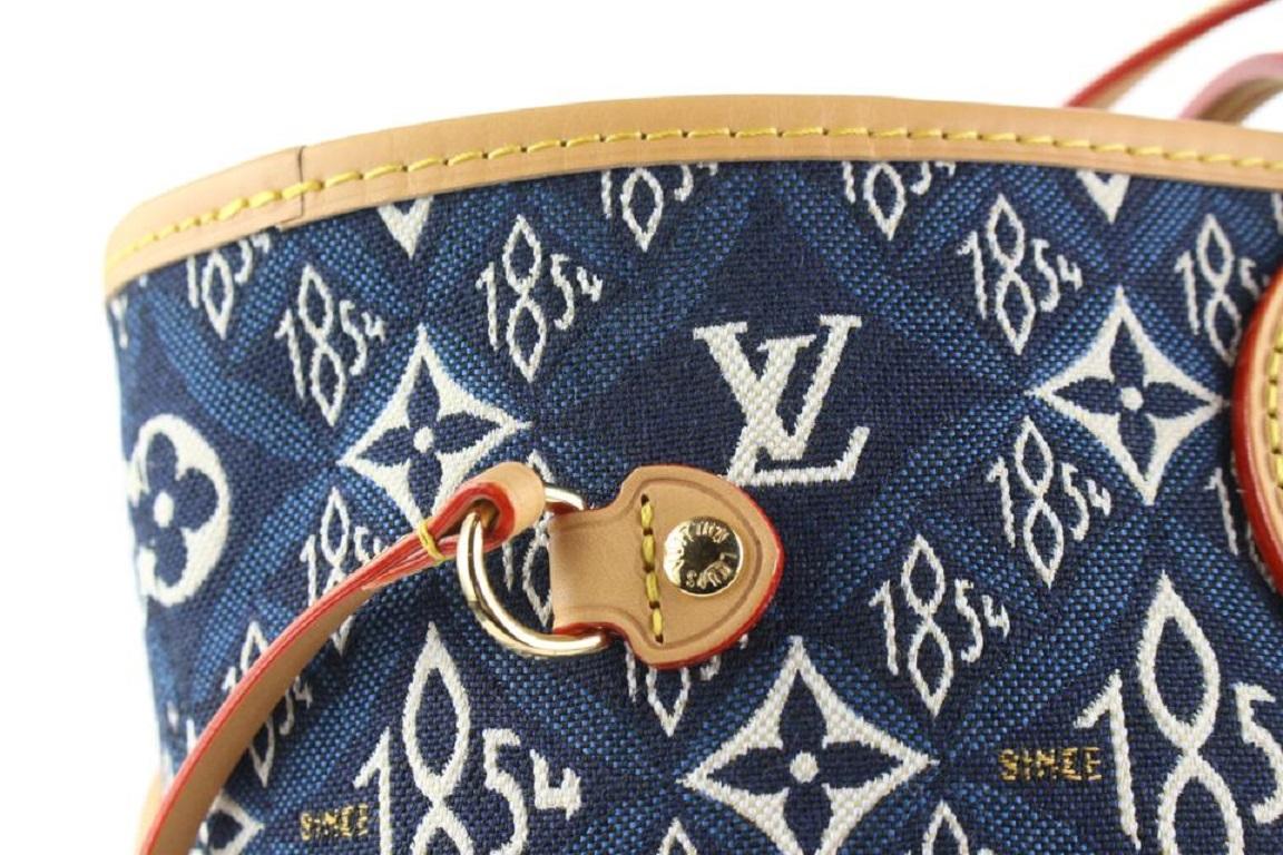 Louis Vuitton Blue Since 1854 Monogram Neverfull MM tote bag 323lvs223  4