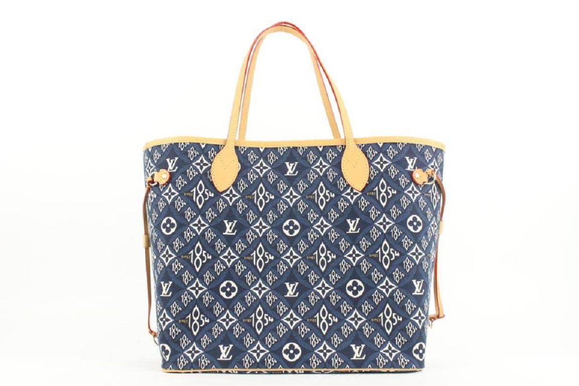 Louis Vuitton Blue Since 1854 Monogram Neverfull MM tote bag 323lvs223  In New Condition In Dix hills, NY