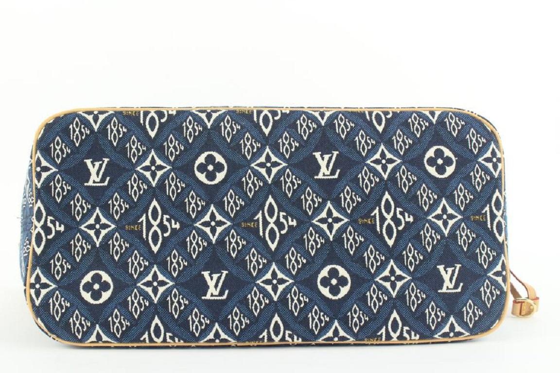 Louis Vuitton Blue Since 1854 Monogram Neverfull MM tote bag 323lvs223  1