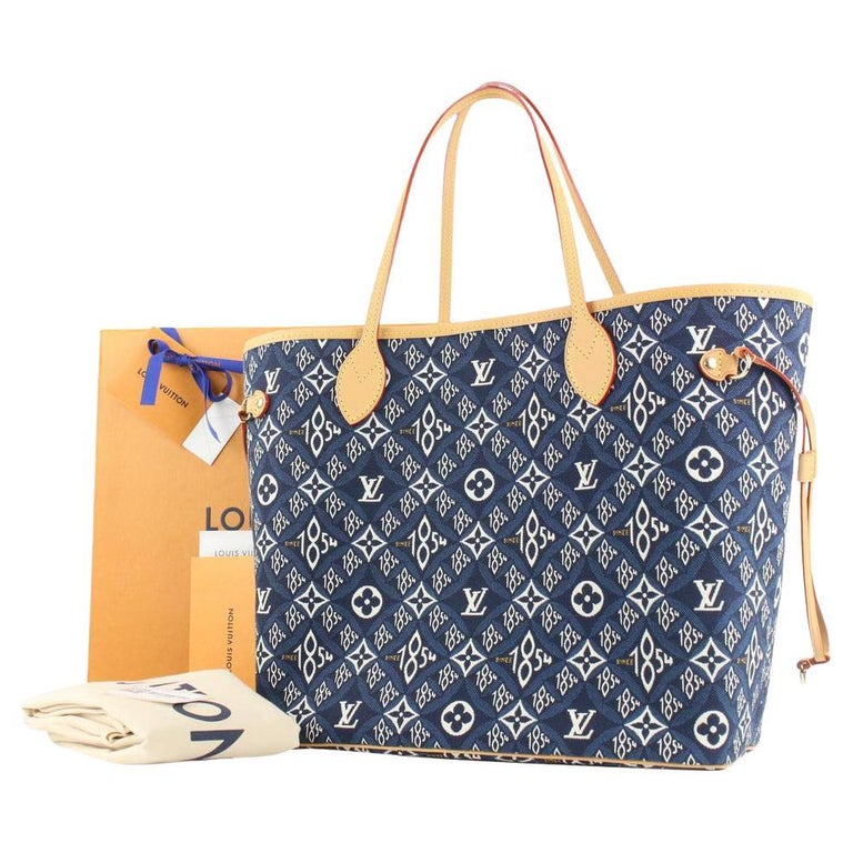 Louis Vuitton Blue Since 1854 Monogram Neverfull MM tote bag 323lvs223 For  Sale at 1stDibs